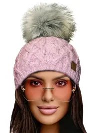 zimowa-czapka-ciepla-pompon-i-polar-woolk-debora