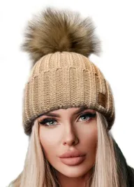 polska-zimowa-czapka-ciepla-pompon-woolk-rita