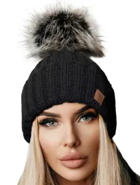 polska-zimowa-czapka-ciepla-pompon-woolk-rita