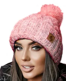 zimowa-czapka-ciepla-pompon-podszewka-polar