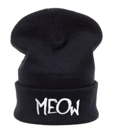 zimowa-czapka-beanie-ciepla-meow-haft-unisex