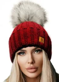 polska-zimowa-czapka-ciepla-pompon-woolk-rita