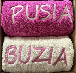 prezent-komplet-recznikow-kapielowych-buzia-pusia-50x100-zestaw-2-sztuki
