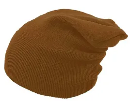 czapka-zimowa-krasnal-beanie-ciepla-gruba-karmel