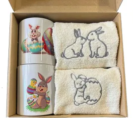 prezent-na-wielkanoc-zajaca-box-prezentowy-2x-kubek-i-2x-recznik-do-rak