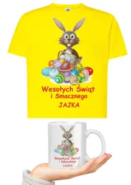koszulka-zolta-kubek-swiateczny-zestaw-wielkanocny-na-zajaca