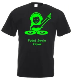koszulka-dla-dj-a-wlasny-nadruk-imie-ksywka-fluorescencyjny-zielony
