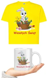 koszulka-zolta-kubek-swiateczny-zestaw-wielkanocny-na-zajaca
