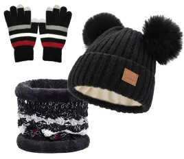 zimowy-zestaw-czapka-komin-rekawiczki-dwa-pompony-cieply-polar