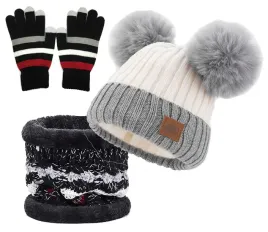 zimowy-zestaw-czapka-komin-rekawiczki-dwa-pompony-cieply-polar