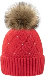 zimowa-czapka-damska-dziana-polar-ciepla-woolk-pearl