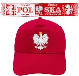 zestaw-dla-kibica-polski-szalik-czapka-godlo-flaga-polska
