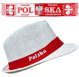 zestaw-dla-kibica-polski-szalik-czapka-godlo-flaga-polska