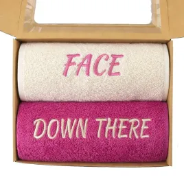 prezent-2x-komplet-recznikow-kapielowych-50x100-face-down-there-box