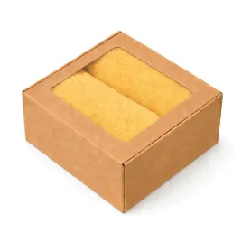 box-2x-recznik-zolty-50x100-prezent-na-kazda-okazje-pudelko-ozdobne