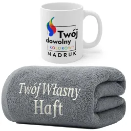 box-prezentowy-reczniki-50x100-z-wlasnym-haftem-kubek-z-wlasnym-nadukiem