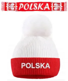 zestaw-dla-kibica-polski-szalik-czapka-zimowa-godlo-flaga-polska