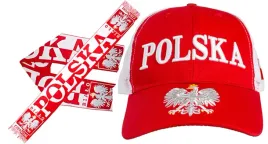 zestaw-dla-kibica-polski-szalik-czapka-godlo-flaga-polska