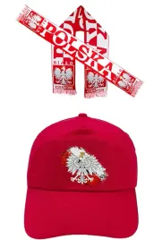 zestaw-dla-kibica-polski-szalik-czapka-godlo-flaga-polska