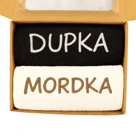 prezent-komplet-recznikow-kapielowych-mordka-dupka-100x50-zestaw-2-sztuki