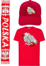 zestaw-dla-kibica-polski-koszulka-szalik-czapka-godlo-flaga