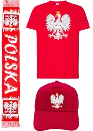 zestaw-dla-kibica-polski-koszulka-szalik-czapka-godlo-flaga