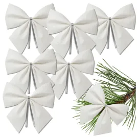 kokarda-zawieszka-stroik-na-choinke-zestaw-6-szt-kokardy-biale-dekoracja
