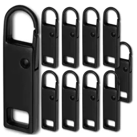 zestaw-metalowych-10-sztuk-czarnych-zawieszek-do-suwakow-zamkow-uchwyt