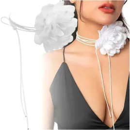 elegancki-dlugi-naszyjnik-kwiatek-choker-damski-wiazany-rzemyk-bialy-roza