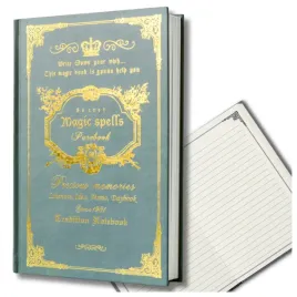 zielony-notes-planer-notatnik-linia-zdobiona-twarda-okladka-a5-160-kartek