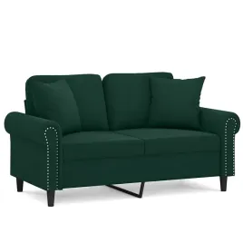 2-osobowa-sofa-z-poduszkami-ciemnozielona-120-cm-aksamit