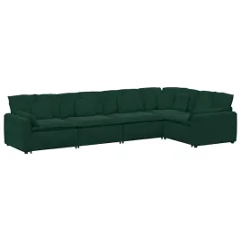 sofa-modulowa-z-poduszkami-aksamitna-ciemnozielona
