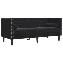sofa-chesterfield-z-walkami-dwuosobowa-czarna-aksamit