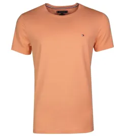 tommy-hilfiger-t-shirt-meski-slim-brzoskwiniowy-xs
