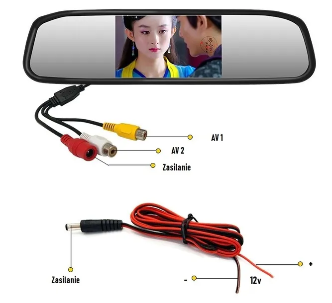 monitor-w-lusterku-tft-lcd-43-kamera-cofania-stan-nowy