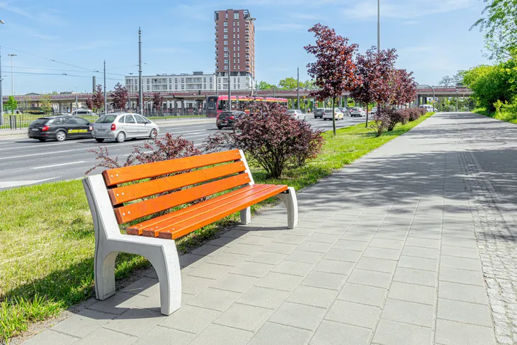 Ławka betonowa parkowa ogrodowa Pula Producent Rekord