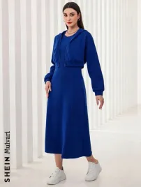 zc51206-shein-dwuczesciowy-komplet-dresowy-sukienka-rozpinana-bluza-xl