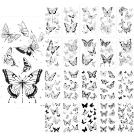 tatuaze-tymczasowy-motyl-czarny-wodoodporne-realistyczne-3d-170-wzory