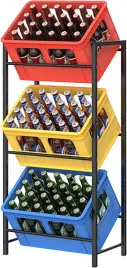 Zdjęcie produktu Regał magazynowy metalowy Songmics 116,1 x 55 x 36 cm max 150 kg na półkę