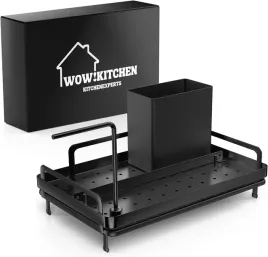 Zdjęcie produktu WOW Kitchen organizer kuchenny organizer do zlewu stal nierdzewna Czarny