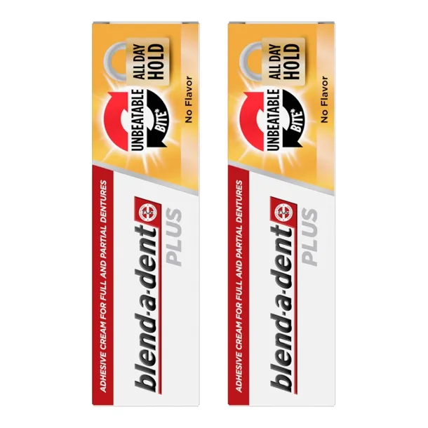 BLEND-A-DENT PLUS Unbeatable Bite No Flavor 2x40g