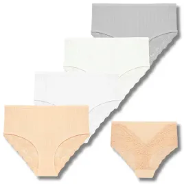 majtki-damskie-z-wysokim-stanem-figi-maxi-elegancka-koronka-4-par-moraj-xl
