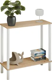 konsola-loft-z-polka-80x30x80-cm-metalowa-biala-do-przedpokoju