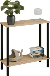 konsola-loft-z-polka-80x30x80-cm-metalowa-czarna-do-przedpokoju