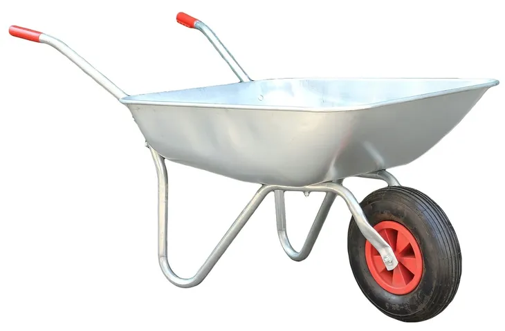 TACZKA OGRODOWA OCYNKOWANA TŁOCZONA LEKKA 80L / 120L