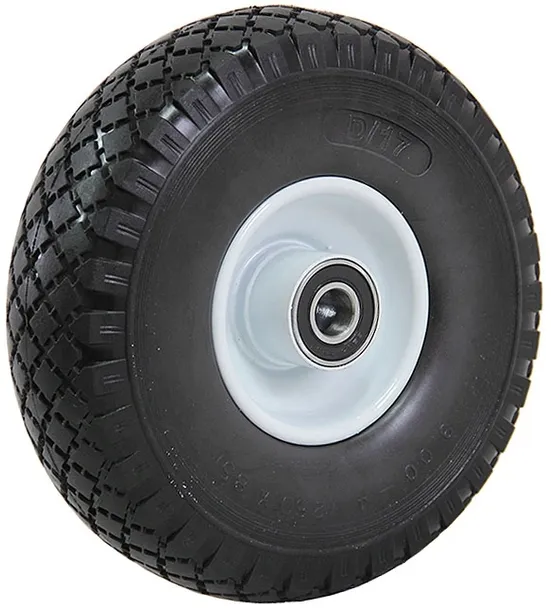 KOŁO PEŁNE PU CZARNE DO WÓZKA 3.00-4 300x4 3.00x4