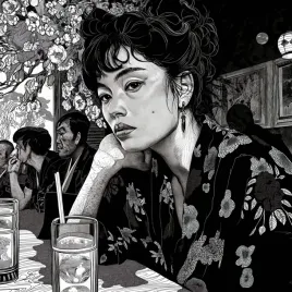 plakat-60x60cm-czarne-kimono
