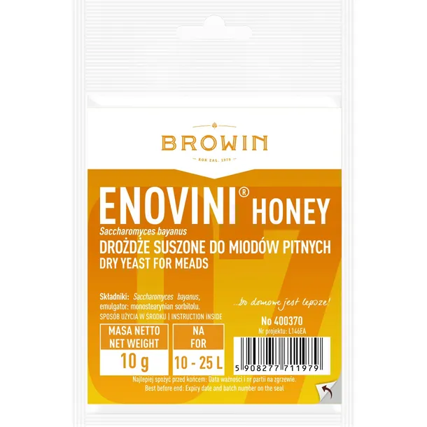 DROŻDŻE do MIODÓW pitnych ENOVINI HONEY 10g/10-25L