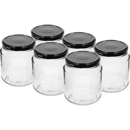 sloik-twist-off-grubasek-580ml-z-czarna-zakretka-fi-82-6-6-szt-przetwory