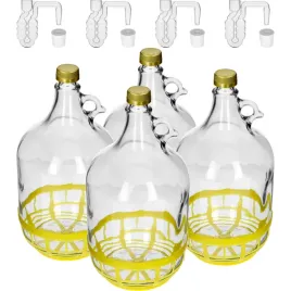 4x-dama-5l-z-korkiem-i-rurka-fermentacyjna-zakretka-koszyk-zestaw